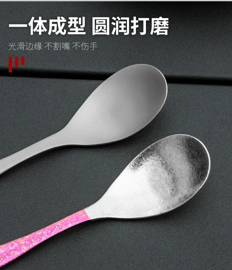 Frosted Titanium Flatware Set detail 8